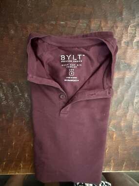 BYLT Premium Basics Drop Cut S/S Lux Henley Shirt